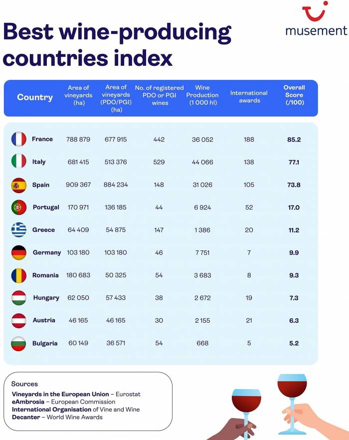 France Tops New European Wine Tourism Index as Culinary Travel Surges