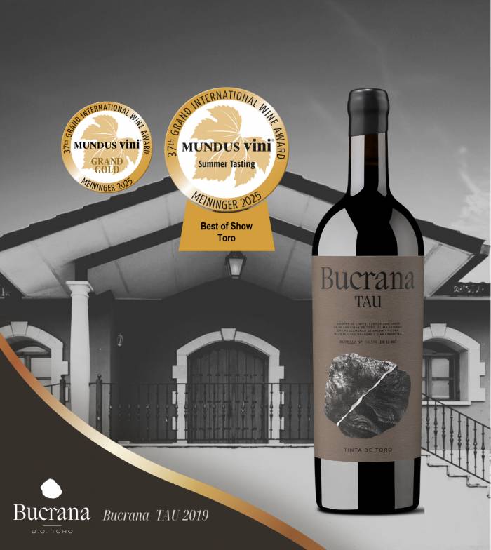 Bucrana Tau 2019 de Toro logra el Gran Oro en Mundus Vini Summer Tasting 2025