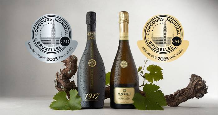 Bodegas Maset suma nuevos premios internacionales en el Concours Mondial de Bruxelles 2025