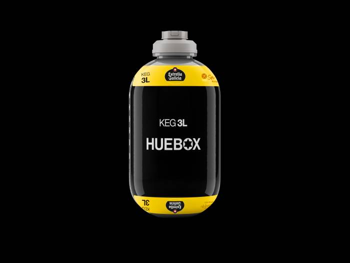 Estrella Galicia lanza barriles sin gluten para su tirador doméstico Huebox