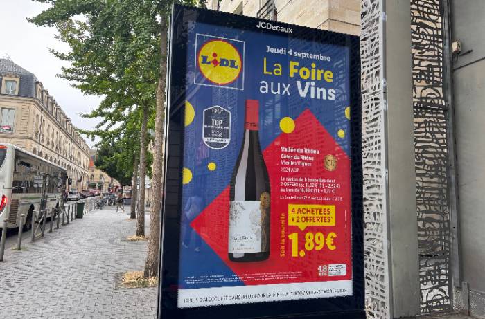 Lidl wine sale angers French producers as bottles offered for less than two euros amid industry crisis