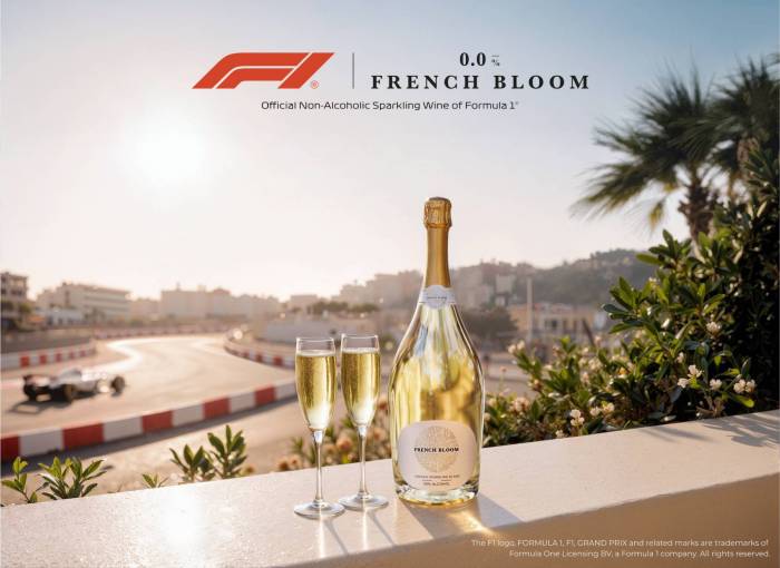 Formula 1 introduces French Bloom as official alcohol-free sparkling wine partner