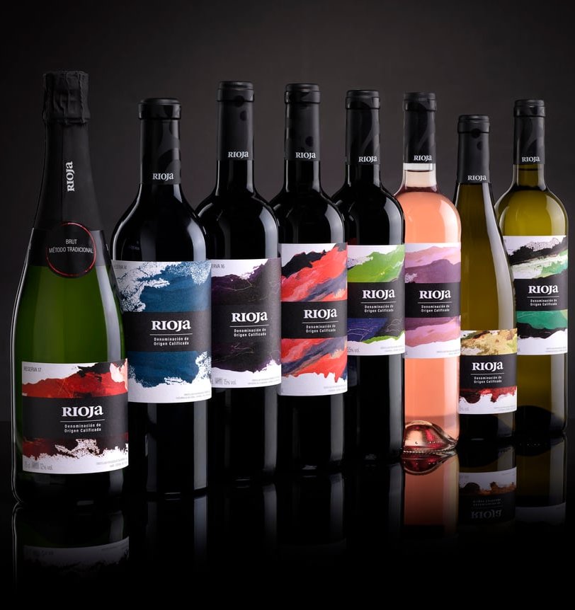 botellas de vino rioja