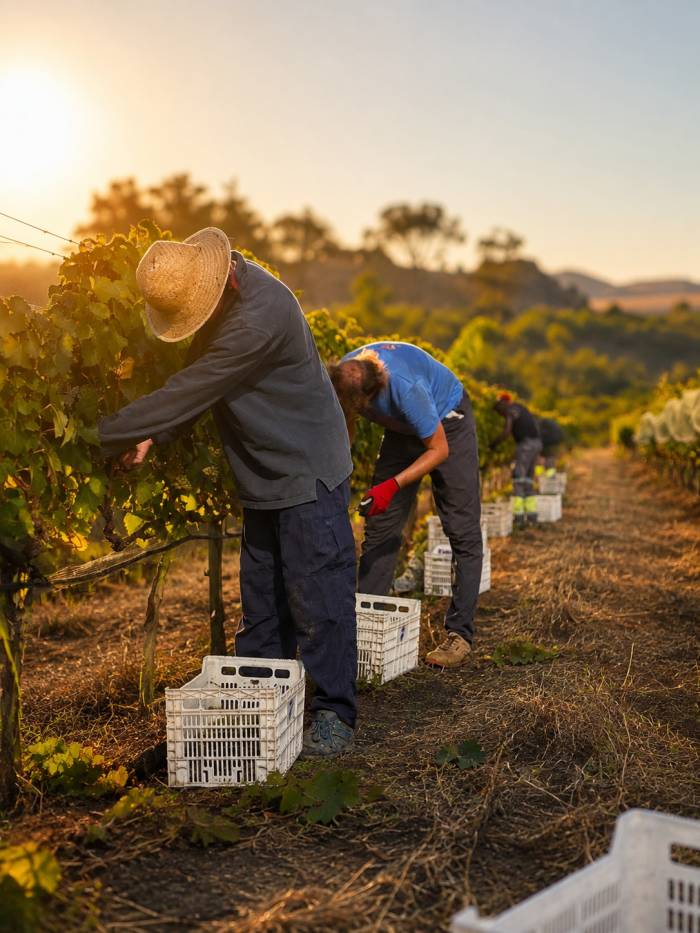 L'Olivera adelanta la vendimia con Chardonnay y Xarel·lo tras un verano muy caluroso