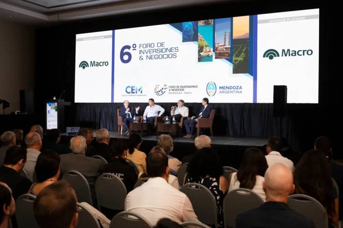 Mendoza busca atraer inversión nacional e internacional en su séptimo foro de negocios