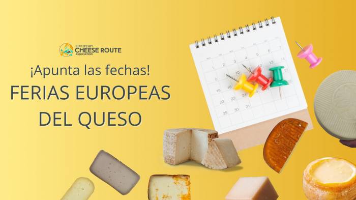 La Ruta Europea del Queso celebrará más de 15 ferias en España para impulsar el turismo rural y la gastronomía local