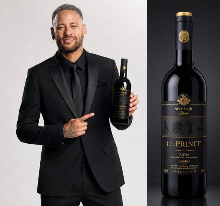 Neymar Jr. lance la marque de vin Le Prince au Brésil