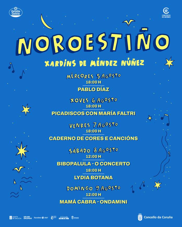 El Noroestiño llevará cinco días de música y artes escénicas a Méndez Núñez