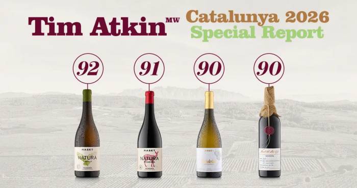 Cuatro vinos de Maset superan los 90 puntos en la cata catalana de Tim Atkin