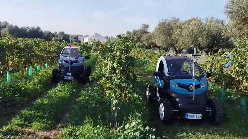 Robots y coches autónomos llegan al campo para vigilar cultivos y recoger fruta