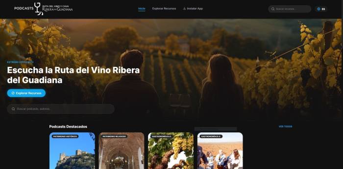 La Ruta del Vino y Cava Ribera del Guadiana estrena 66 podcast para recorrer Tierra de Barros