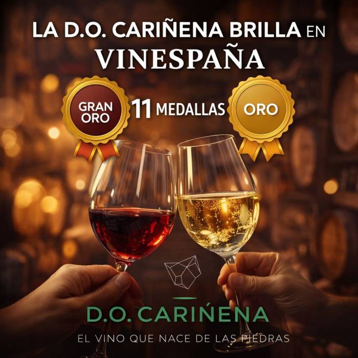 La D.O. Cariñena logra 11 medallas en VinEspaña y refuerza su prestigio nacional