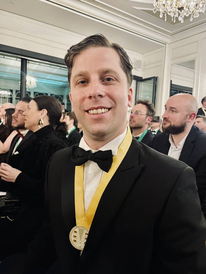 Carlos Taboada, primer español nombrado Oficial de la Ordre des Coteaux de Champagne