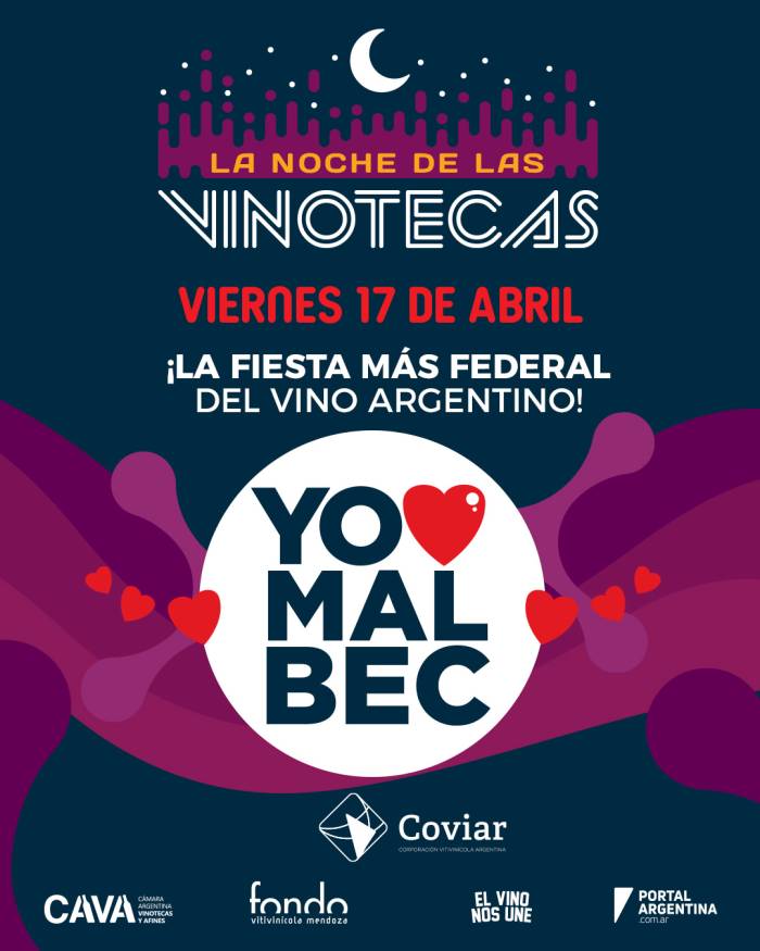Más de 600 vinotecas argentinas celebrarán el Día Mundial del Malbec con descuentos de hasta el 50%