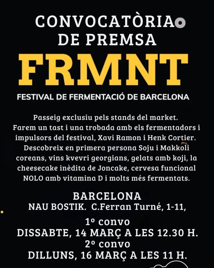 Barcelona acoge la segunda edición del festival FRMNT dedicado a los fermentados