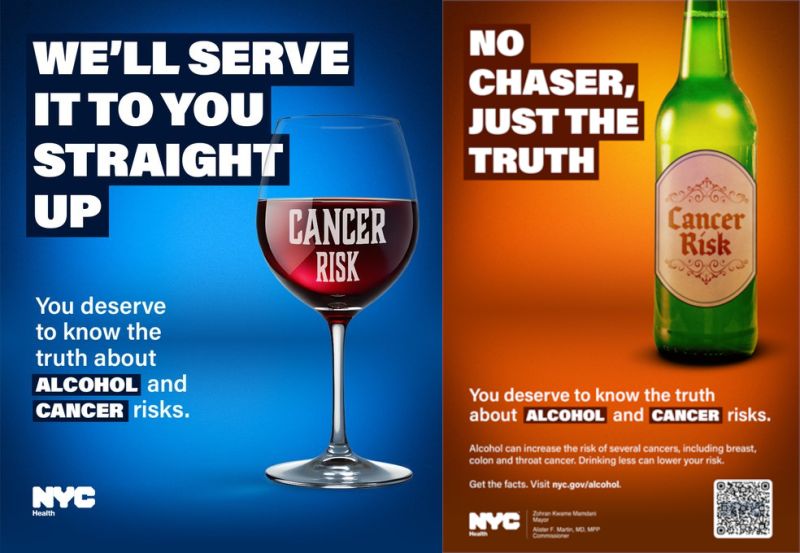 New York Warns Alcohol Raises Cancer Risk
