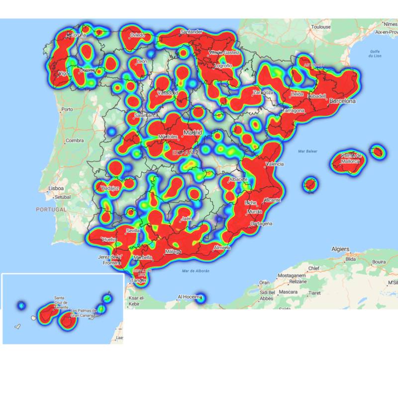 El campo concentra el 44,80% de los dispositivos IoT instalados en España