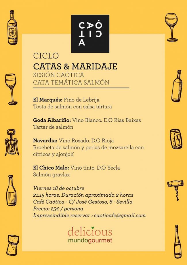 Cata maridaje vino y salmón