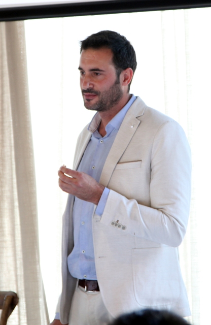 David Moreno durante su presentación