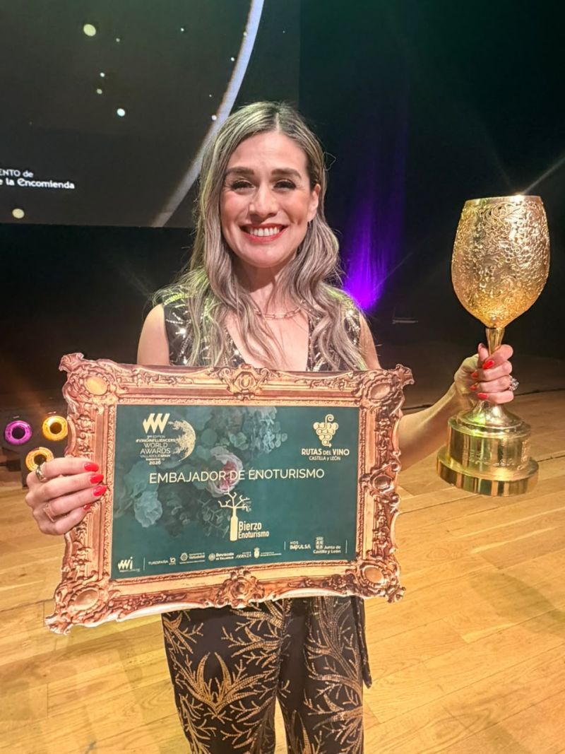 Brenda Baltierra, ganadora del Premio VINOINFLUENCERS World Awards 2026 en la categoría Wine Consultant