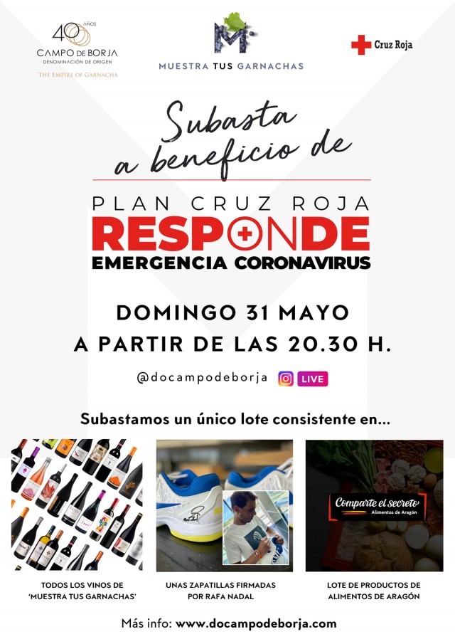 Subasta solidaria en instagram