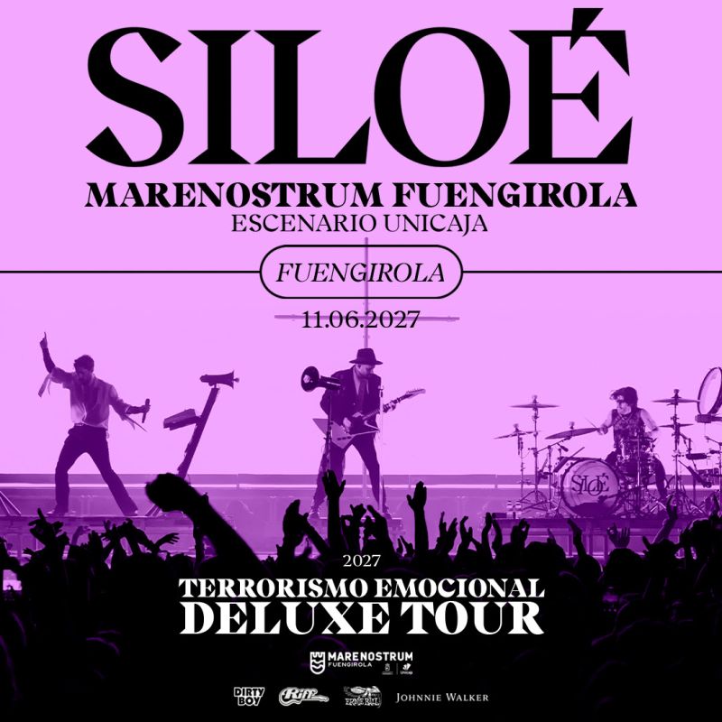 Siloé llevará su ‘Terrorismo Emocional Deluxe Tour’ a Marenostrum Fuengirola el 11 de junio de 2027