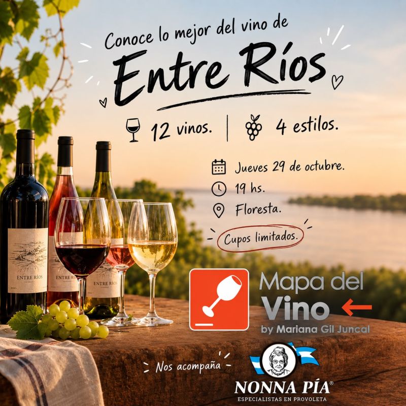 'Mapa del Vino presenta: Entre Ríos en 12 copas